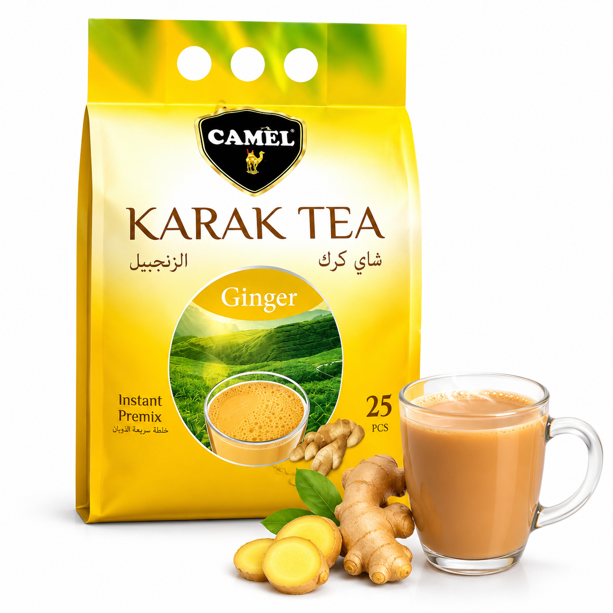 چای کرک کمل با طعم زنجبیل
