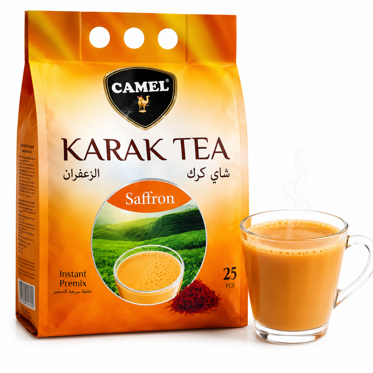 چای کرک کمل با طعم زعفران