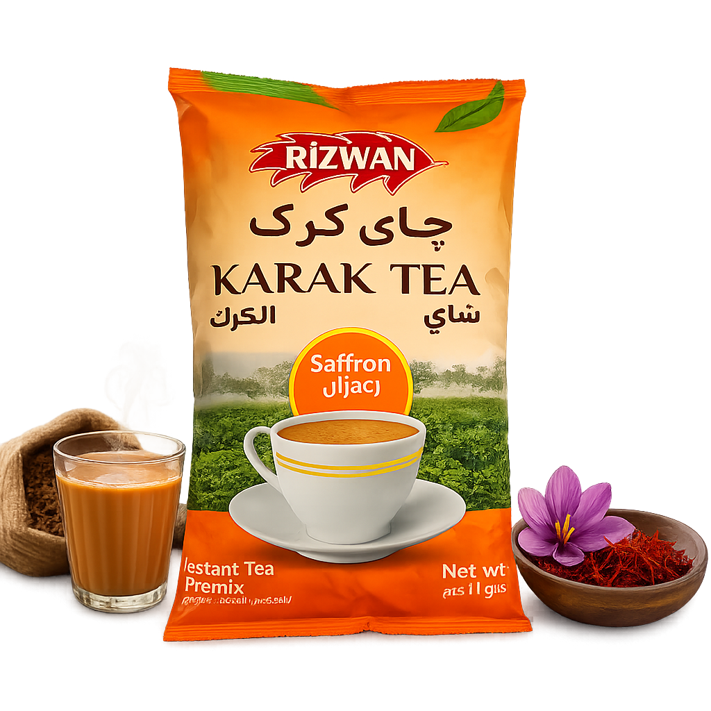 چای کرک با طعم زعفران یک کیلویی رضوان